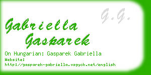 gabriella gasparek business card